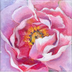 "Pink Flower" 6x6