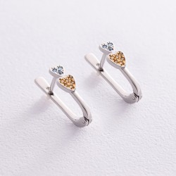 Silver Earrings "Hearts"