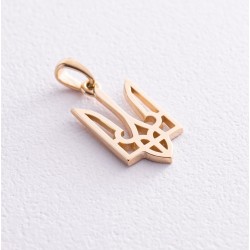 Gold pendant "Trident"