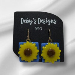 Glass earrings 3