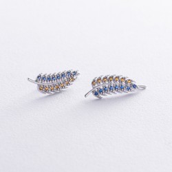 Silver Earrings "Kolosok"