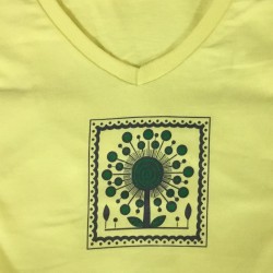 Yellow Woman's V-Neck