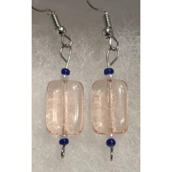 Earrings- Pink clear...